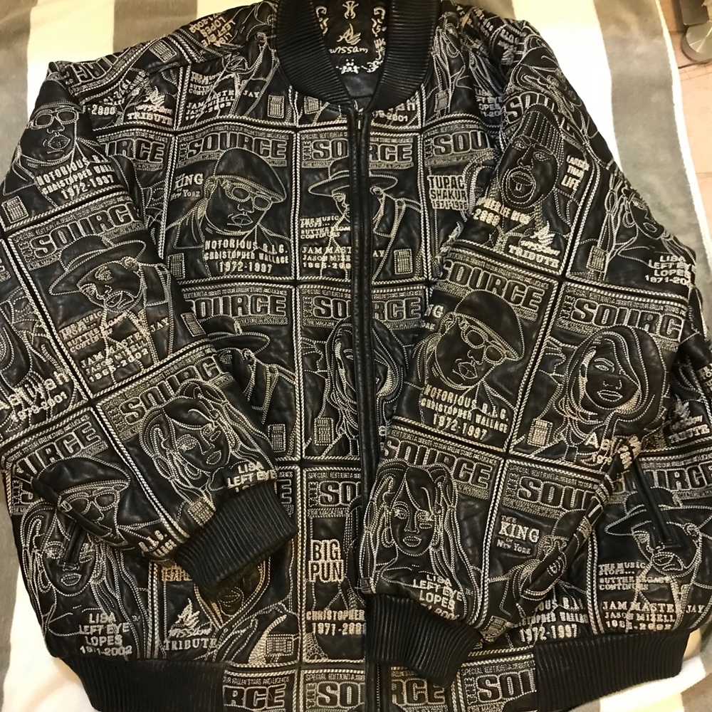 Al Wissam rare vintage Source RIP Leather jacket